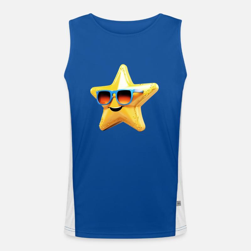 Sternchen Funktionelles Kontrast-Tank Top für Männer 