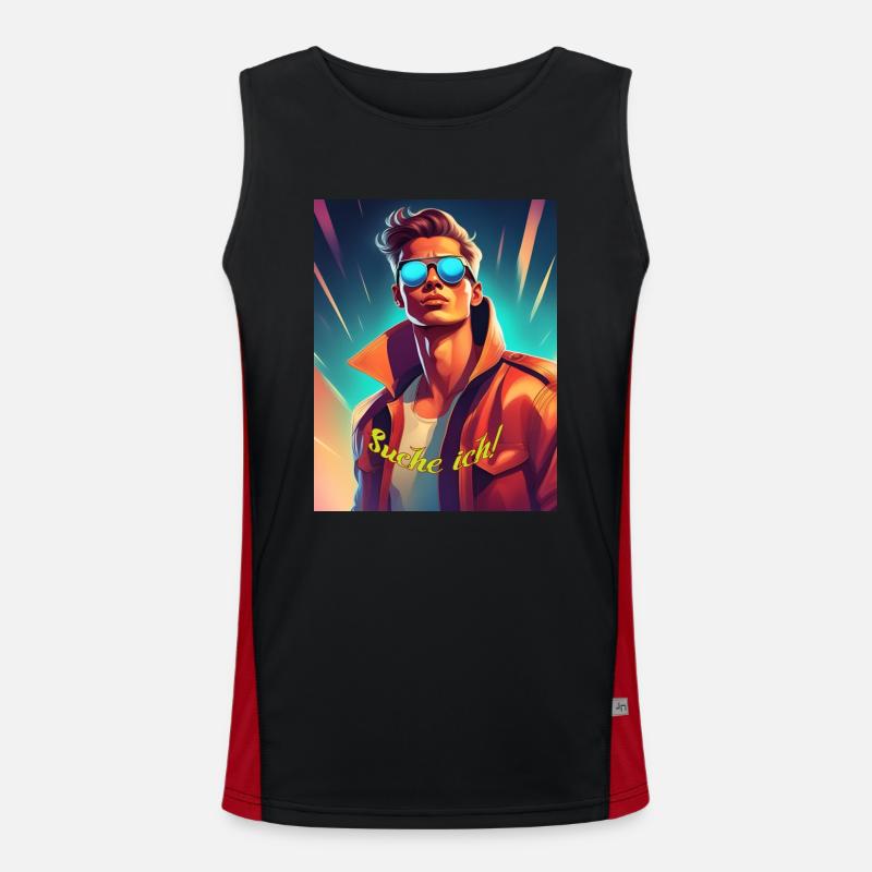 Typ Funktionelles Kontrast-Tank Top für Männer 