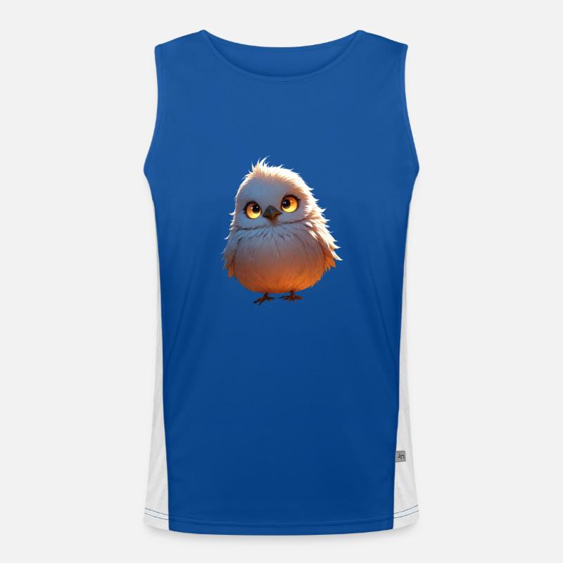 oiseau de dessin animé mignon Débardeur respirant contrasté Homme 