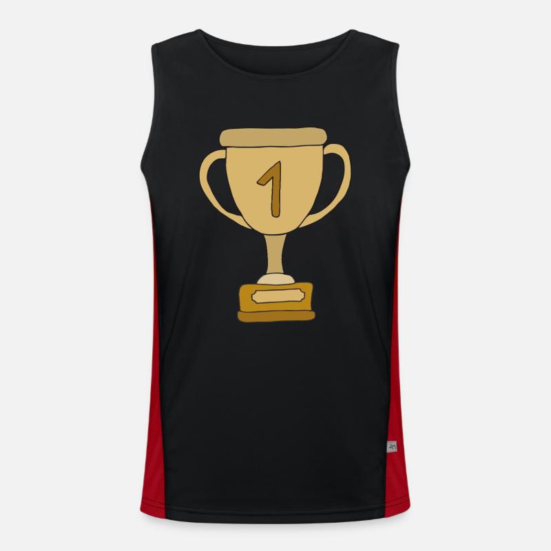 First place in the cup Men's Functional Contrast Tank Top 