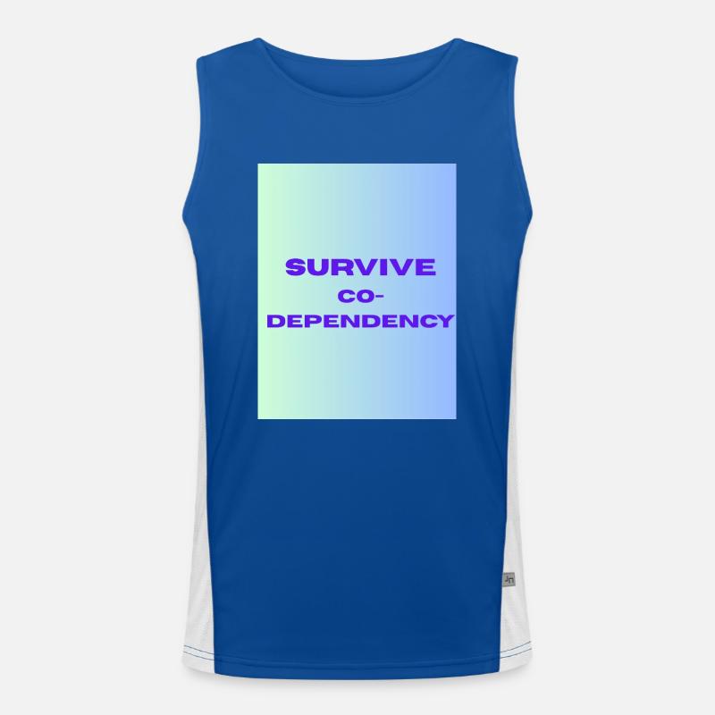SURVIVE co dependency Débardeur respirant contrasté Homme 