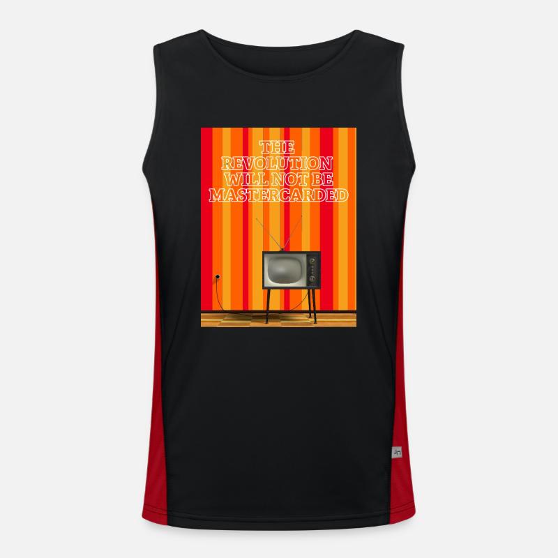 Die Revolution wird nicht mit versehen Funktionelles Kontrast-Tank Top für Männer 