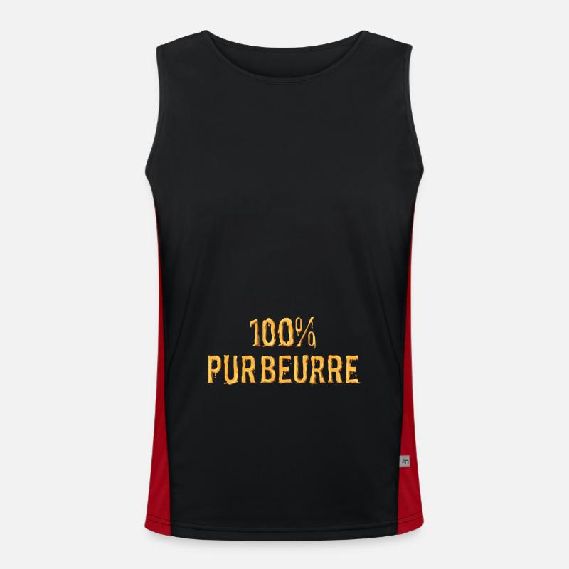 100% pur beurre Débardeur respirant contrasté Homme 