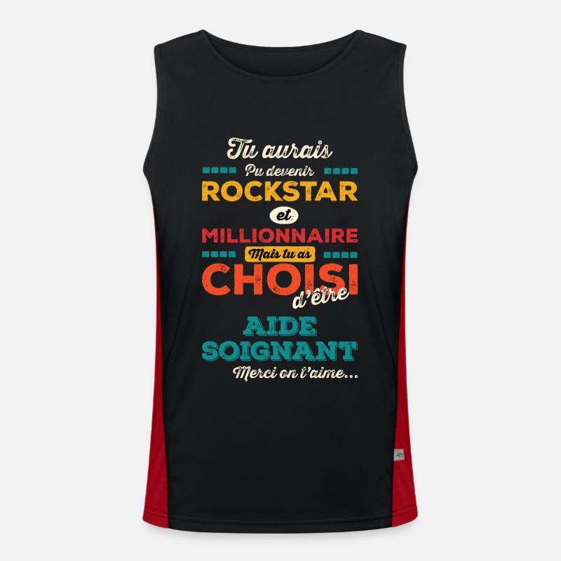 Bezugsperson Funktionelles Kontrast-Tank Top für Männer 