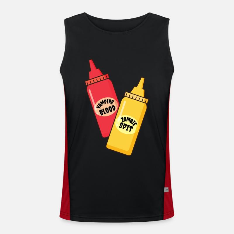 Monströse Gewürze Funktionelles Kontrast-Tank Top für Männer 