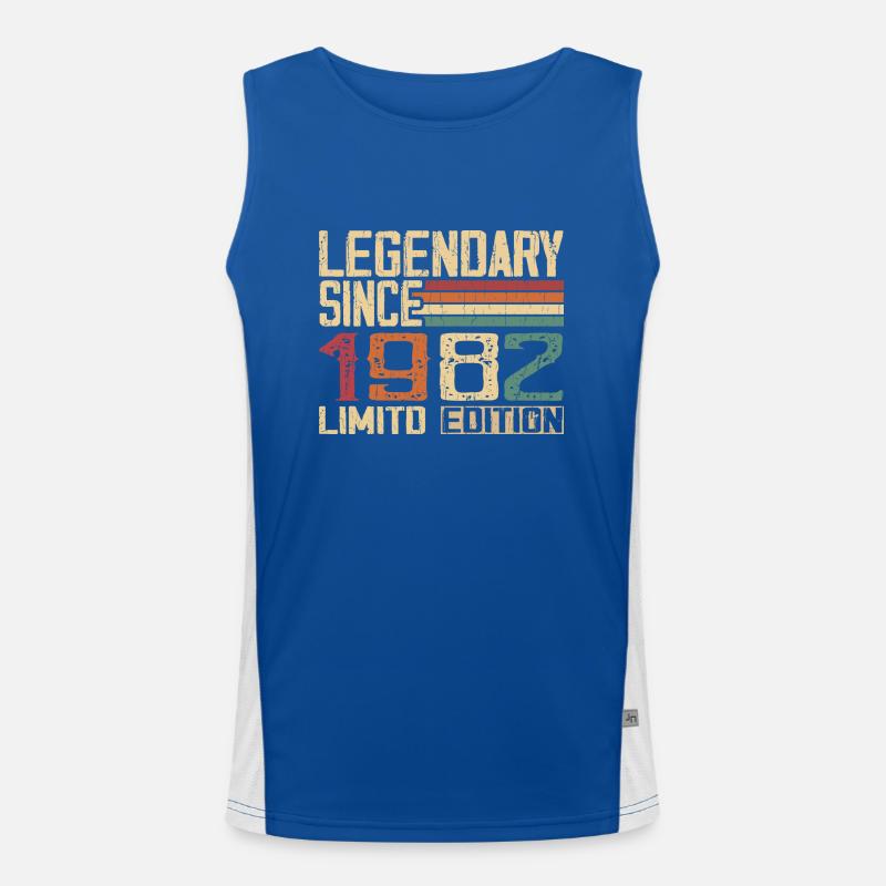 Original 1982 Vintage Geburtstagsgeschenk 1982 Funktionelles Kontrast-Tank Top für Männer 