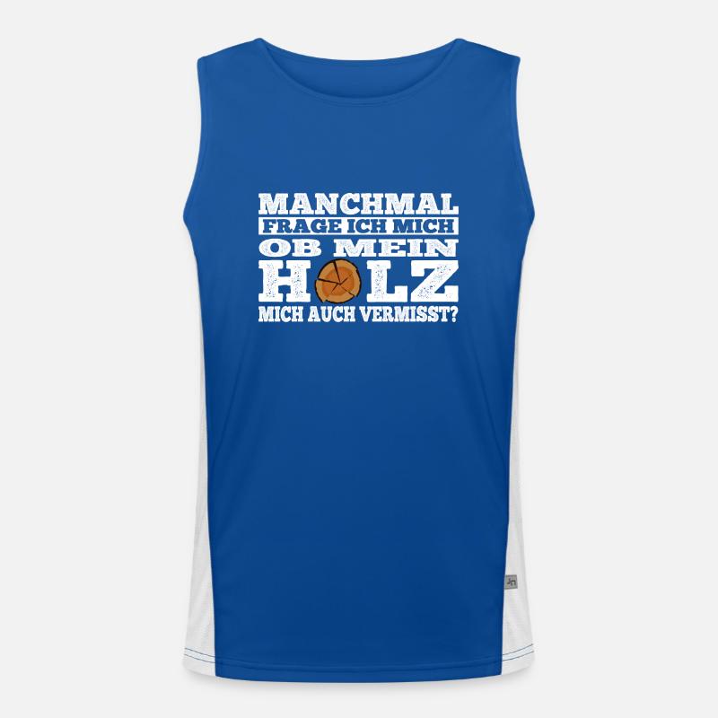 Bois - manquant Débardeur respirant contrasté Homme 