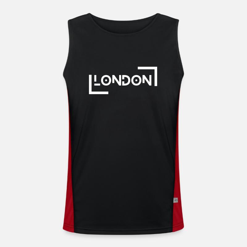 London Funktionelles Kontrast-Tank Top für Männer 
