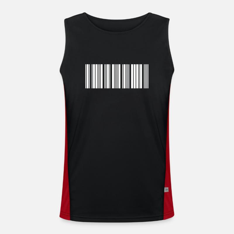 Barcode Funktionelles Kontrast-Tank Top für Männer 