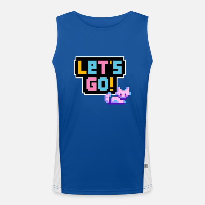 Let's Go! Funktionelles Kontrast-Tank Top für Männer 