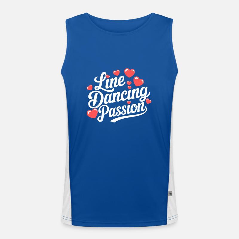 Line Dancing Country Dance - Line Dance Tanzen Funktionelles Kontrast-Tank Top für Männer 