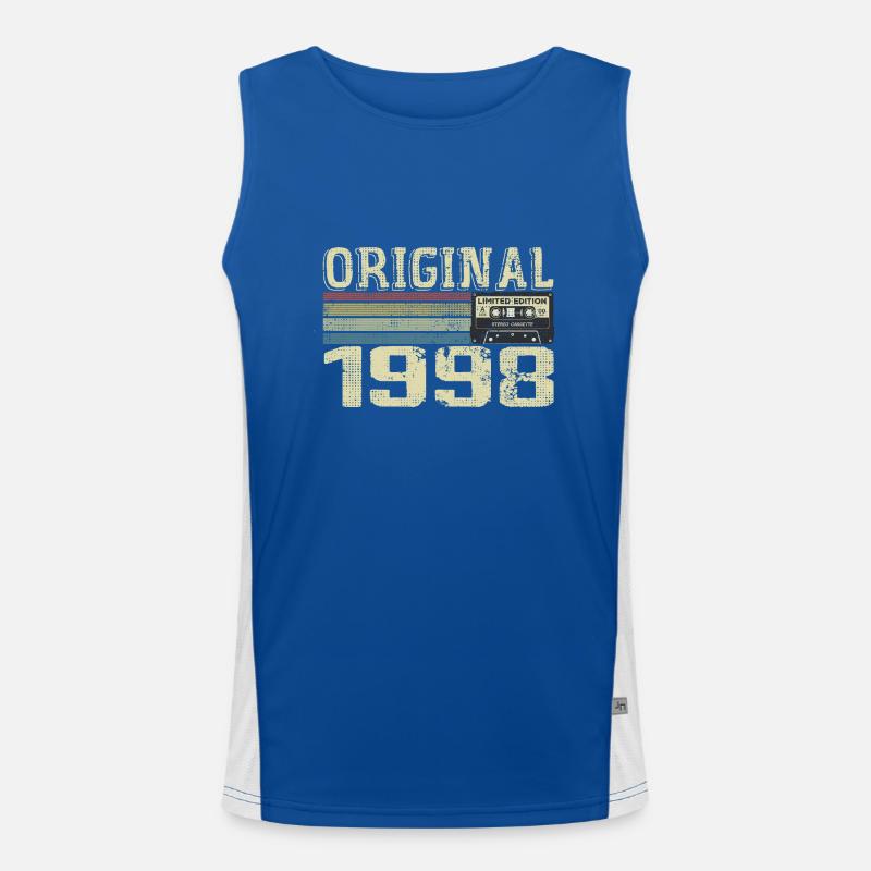 1998 Geburtstagsfeiern - 1998 Retro Geschenk Funktionelles Kontrast-Tank Top für Männer 
