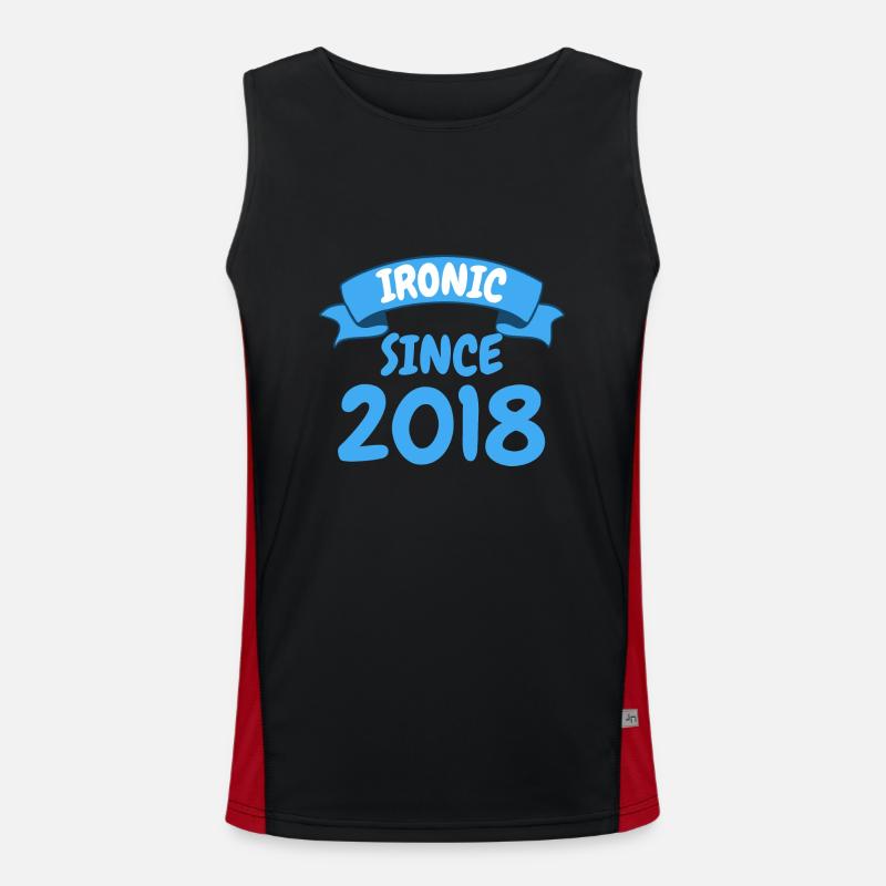 Ironisch seit 2018 Party Geschenk 5. Geburtstag Funktionelles Kontrast-Tank Top für Männer 