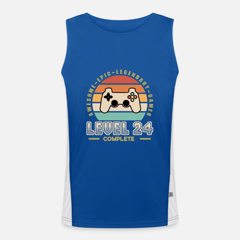 Level 24 years old Men's Functional Contrast Tank Top 