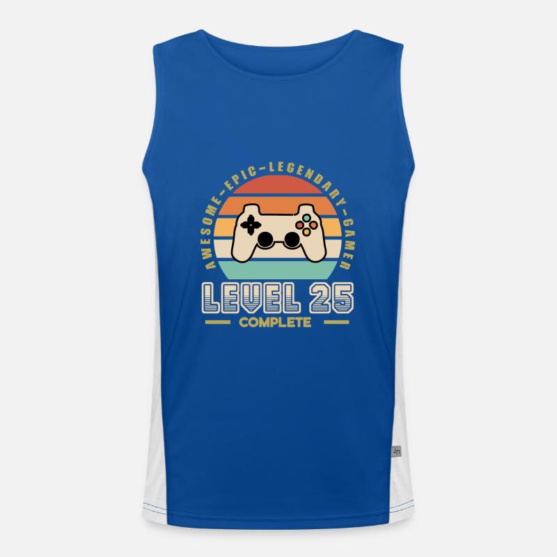 Level 25 years old Men's Functional Contrast Tank Top 