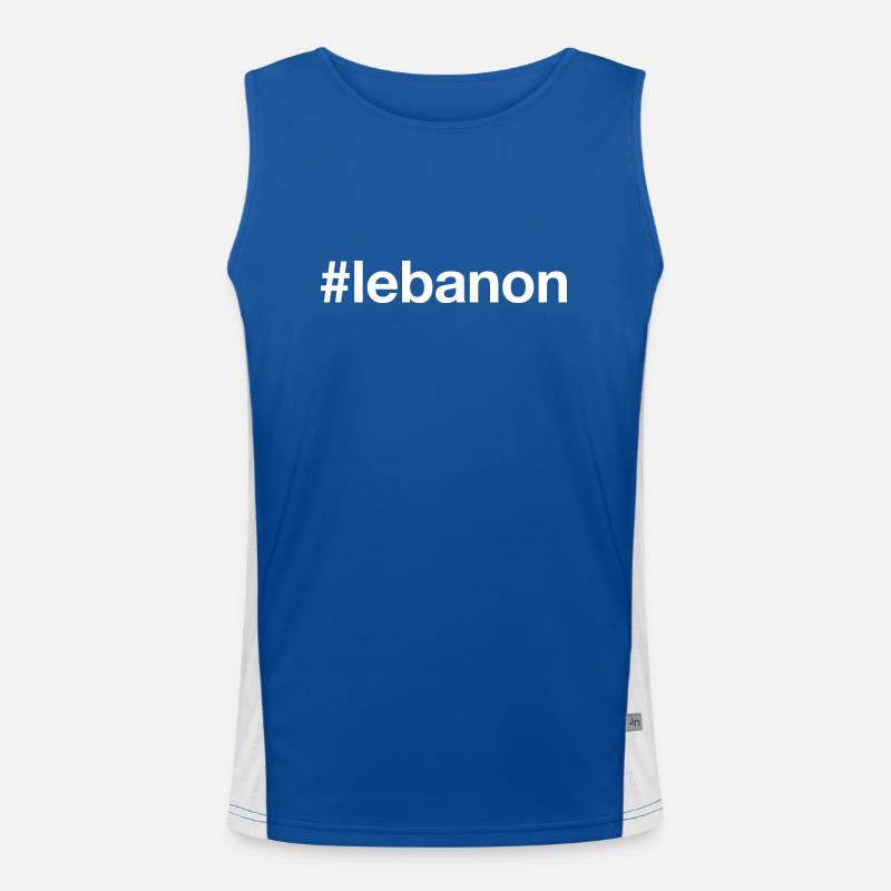 LEBANON Hashtag Men's Functional Contrast Tank Top 