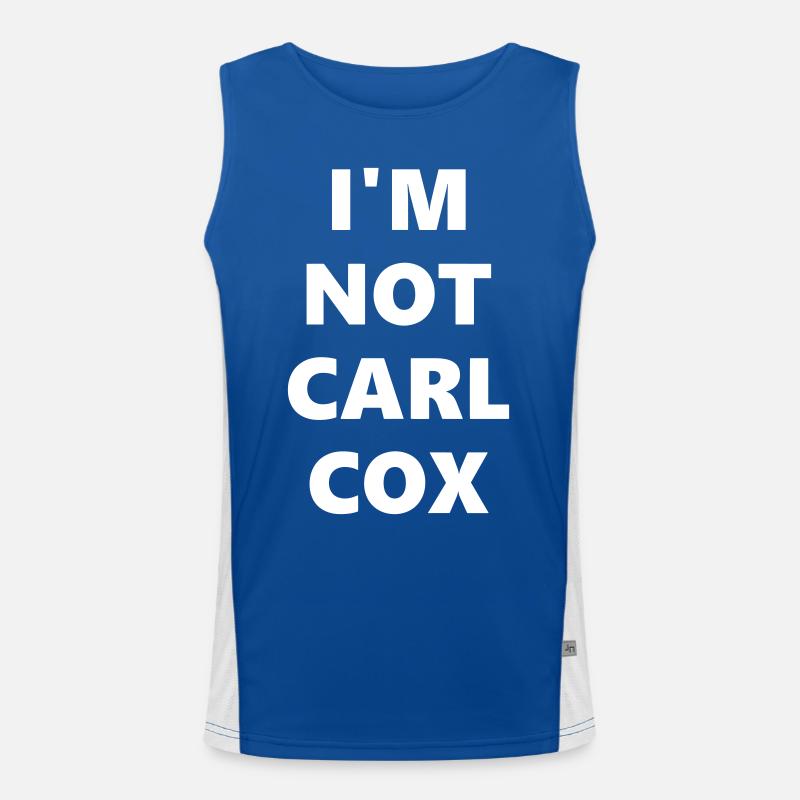 ICH BIN NICHT CARL COX Funktionelles Kontrast-Tank Top für Männer 