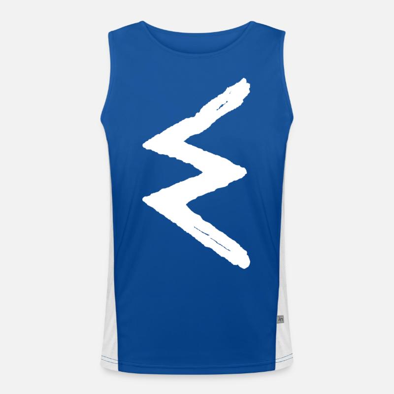 Elder Futhark Rune Sowilo - lettre S Débardeur respirant contrasté Homme 