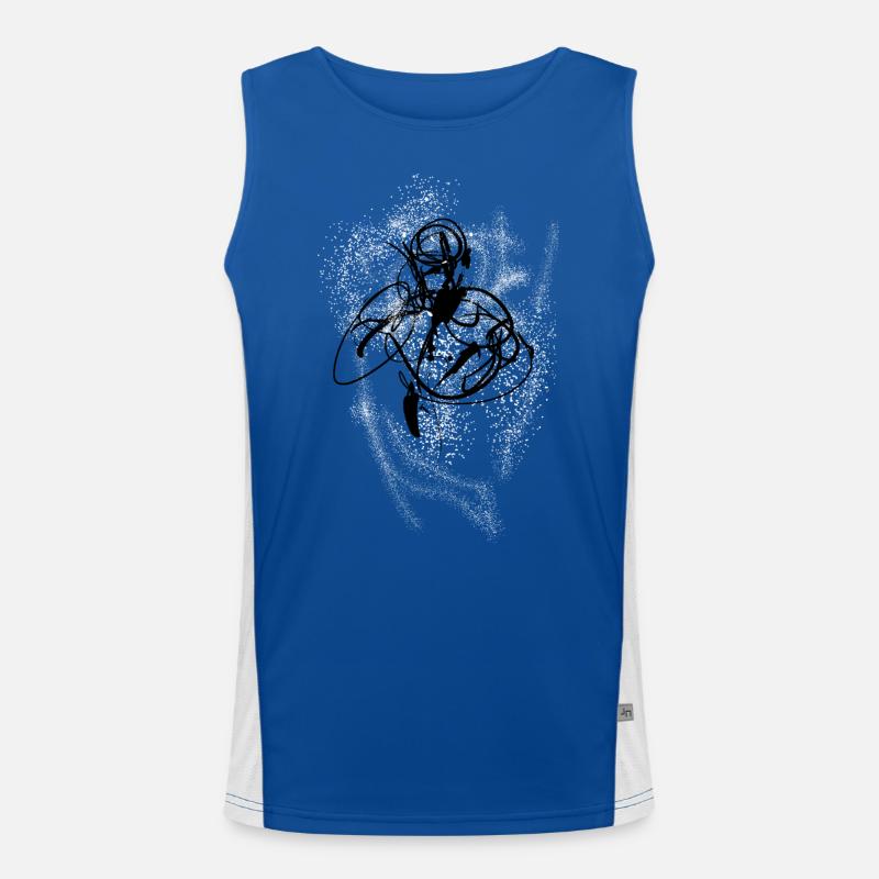 Mind Abstract Men's Functional Contrast Tank Top 