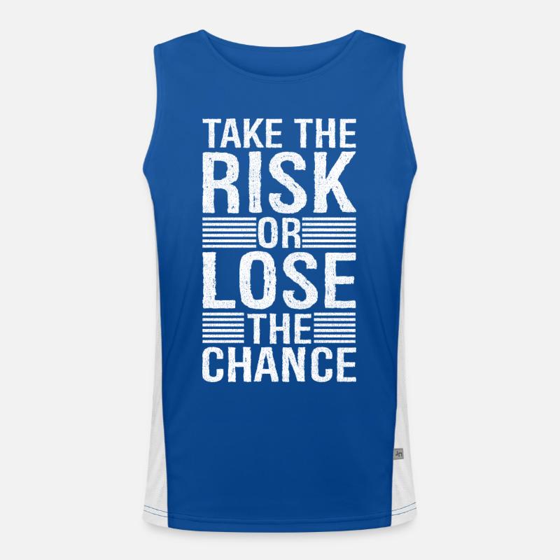 Prenez le risque et perdez la chance Débardeur respirant contrasté Homme 
