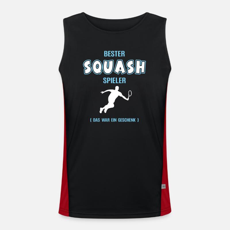 Bester Squash Spieler Squasher Squashspieler Funktionelles Kontrast-Tank Top für Männer 