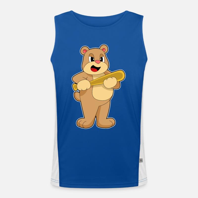 Batte de baseball Bear Débardeur respirant contrasté Homme 