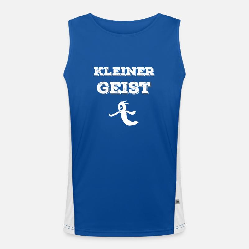 KLEINER GEIST Funktionelles Kontrast-Tank Top für Männer 