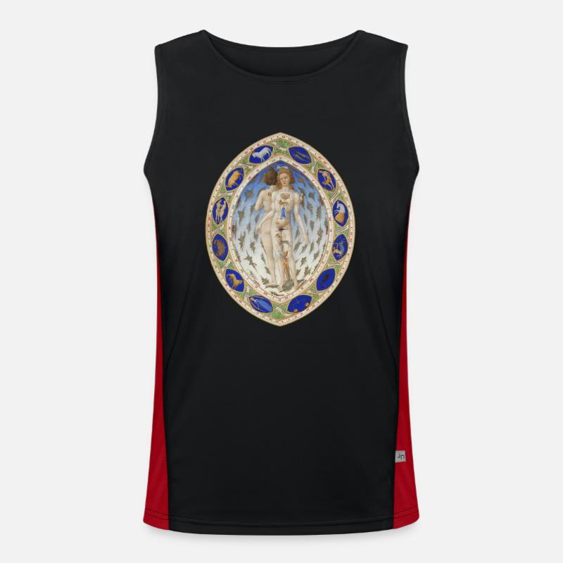 Sternzeichen-Mann Funktionelles Kontrast-Tank Top für Männer 