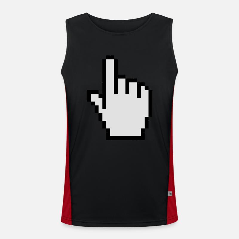 Mouse pointer - Men's Functional Contrast Tank Top  - black/red
