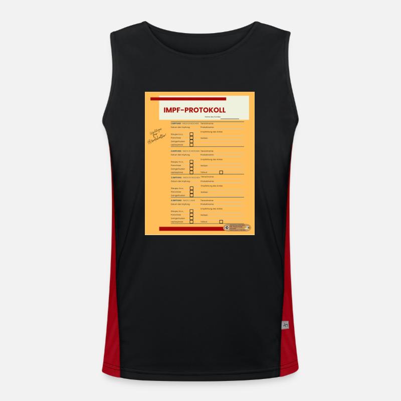 Protocole de vaccination Débardeur respirant contrasté Homme 