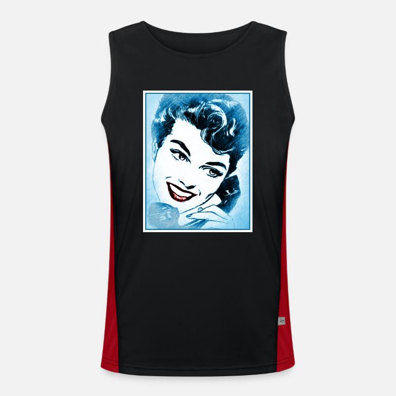 Hello Funktionelles Kontrast-Tank Top für Männer 