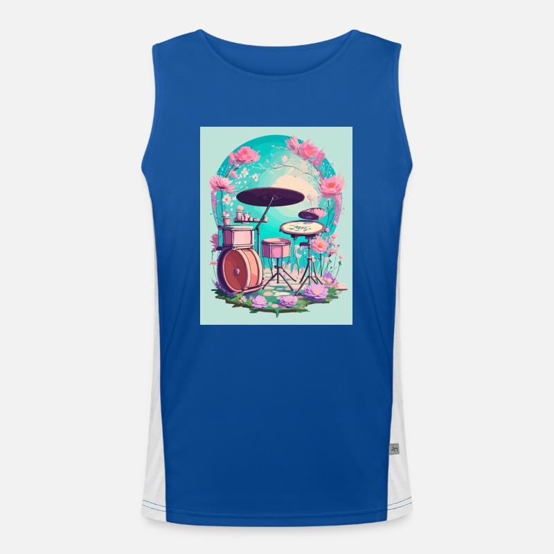 Percussions en fleurs Débardeur respirant contrasté Homme 