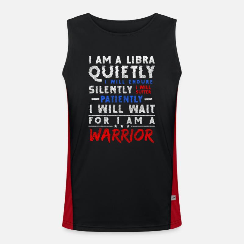Libra birth superstitions Men's Functional Contrast Tank Top 