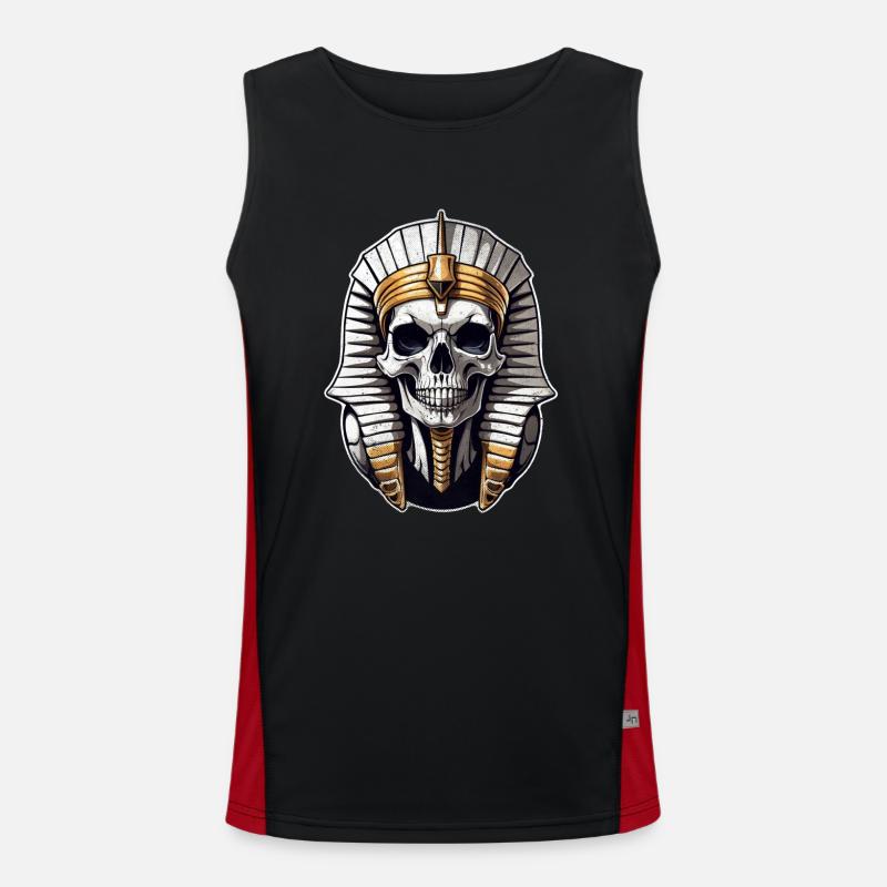 Pharaoh- Mummy - Egypt Men's Functional Contrast Tank Top 