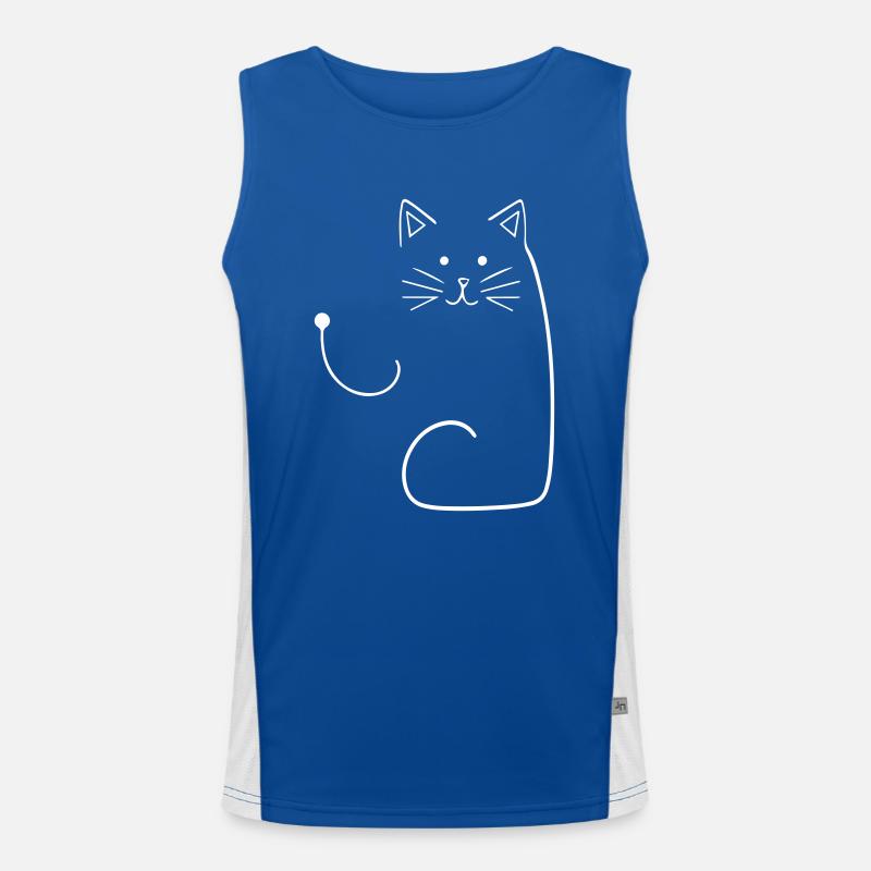 Chat agitant Maneki-neko Débardeur respirant contrasté Homme 