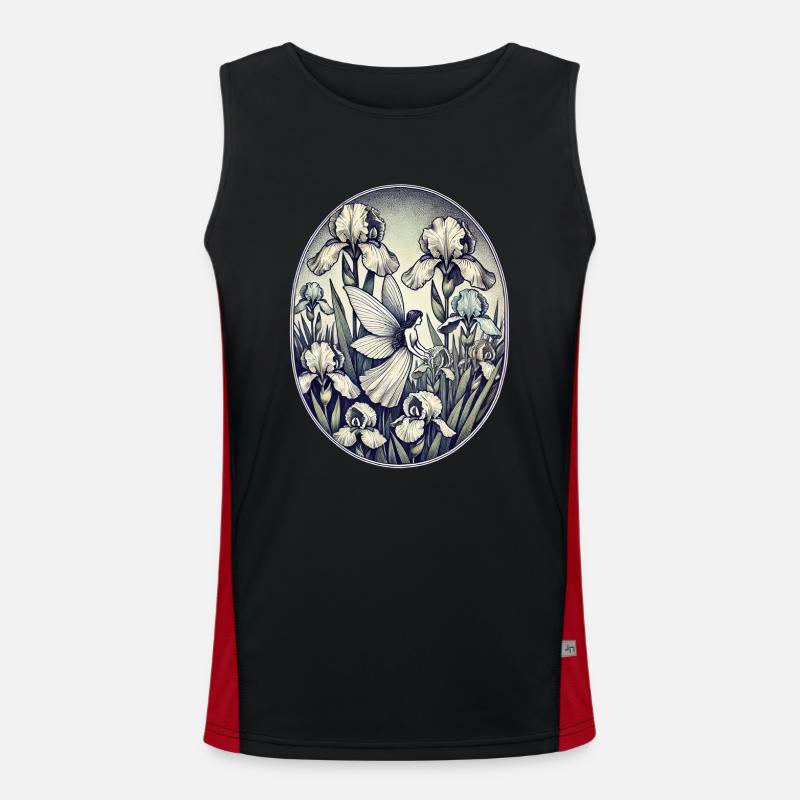 Iris-Fee Funktionelles Kontrast-Tank Top für Männer 