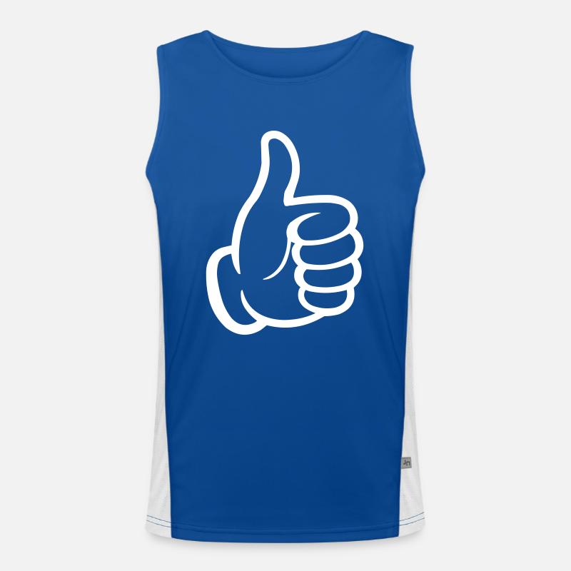 like hand Men's Functional Contrast Tank Top 