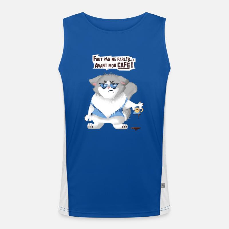 grumpy catcoffee Débardeur respirant contrasté Homme 