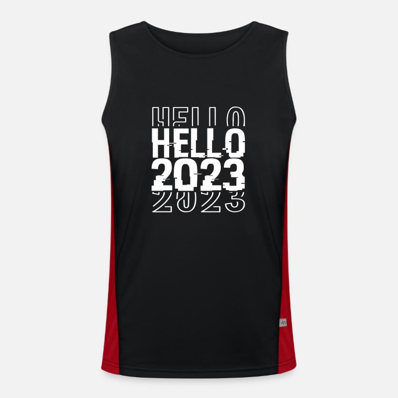 Hello 2023 Débardeur respirant contrasté Homme 