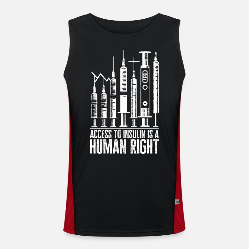 Access To Insulin Is A Human Right Men's Functional Contrast Tank Top 