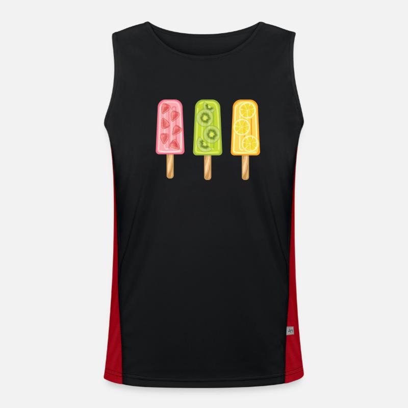 Fruchteis Funktionelles Kontrast-Tank Top für Männer 