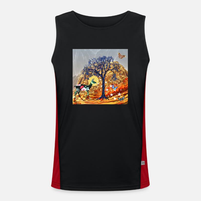 Magical Tree Men's Functional Contrast Tank Top 