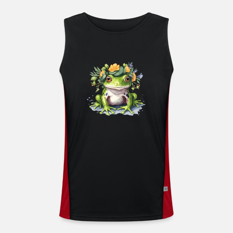 Grenouille mignonne Débardeur respirant contrasté Homme 
