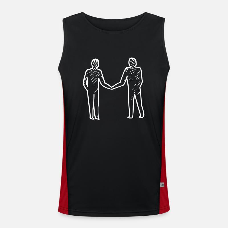 People Connectedness Unity Men's Functional Contrast Tank Top 