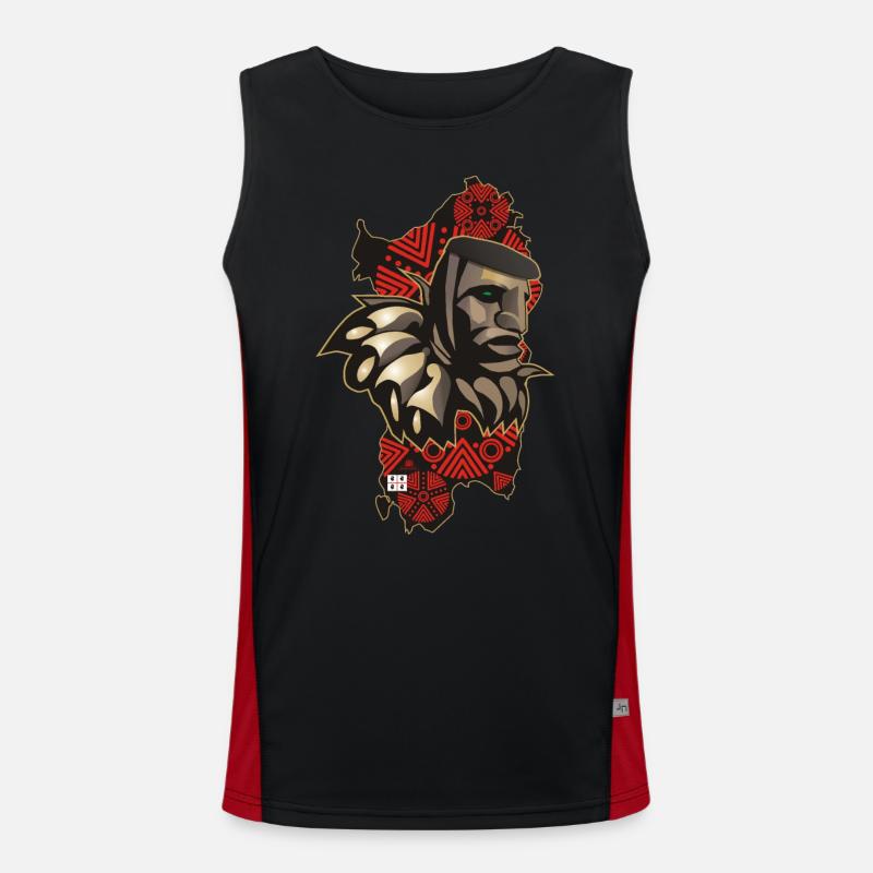 Mamuthone Sardinia Men's Functional Contrast Tank Top 
