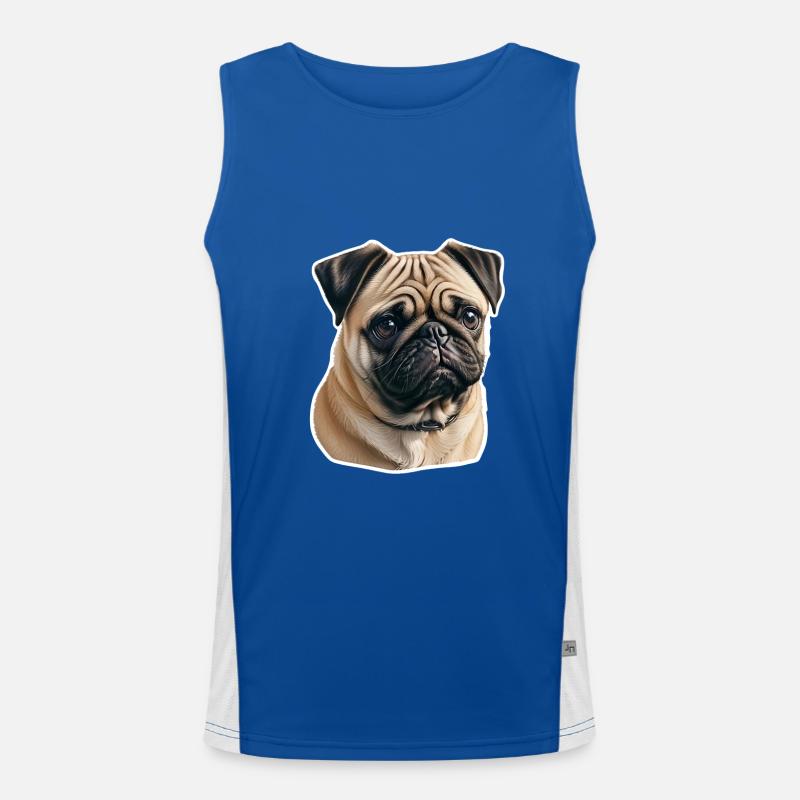 Pug Men's Functional Contrast Tank Top 