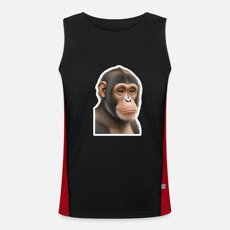 Chimpanzé Débardeur respirant contrasté Homme 