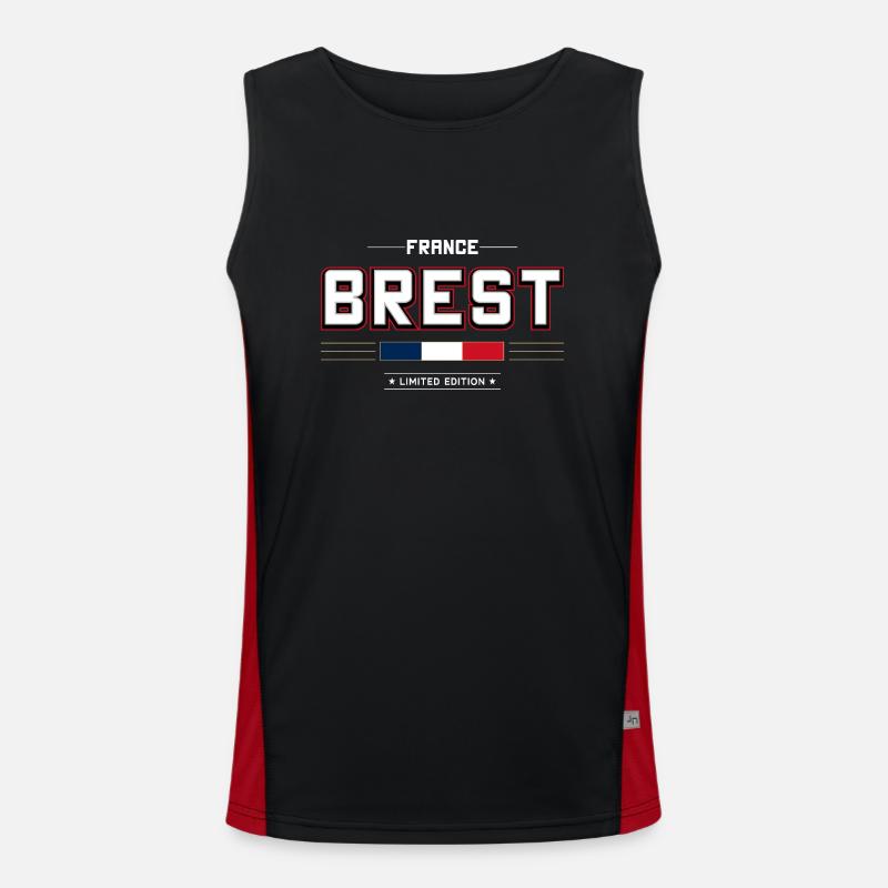 Brest Funktionelles Kontrast-Tank Top für Männer 