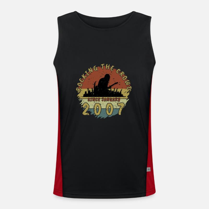 18. Geburtstag Rocking this planet GIT 01/2007 Funktionelles Kontrast-Tank Top für Männer 