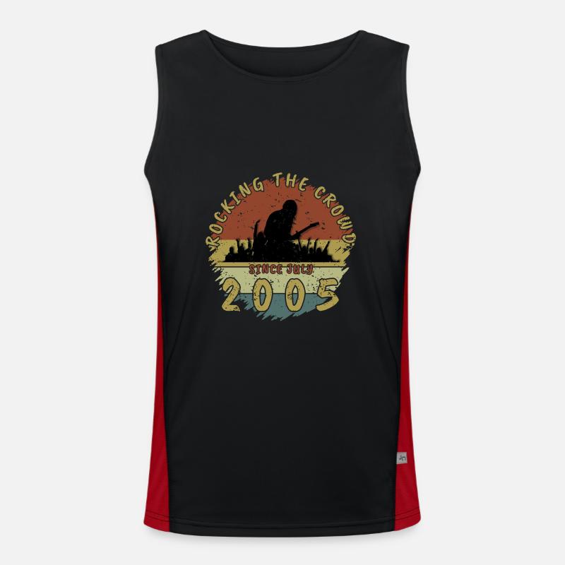 20th Birthday Rocking the crowd GIT 07/2005 Men's Functional Contrast Tank Top 